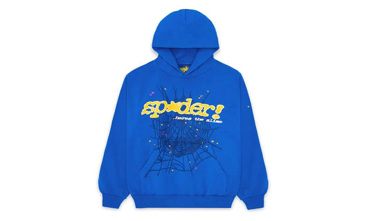 Sp5der TC Hoodie Blue - SP5D-SPTCHB-BLUE