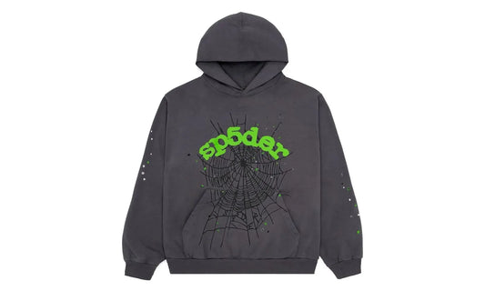 Sp5der Wait Web Hoodie Slate Grey - S5D-SWWHSG-SLATEGREY