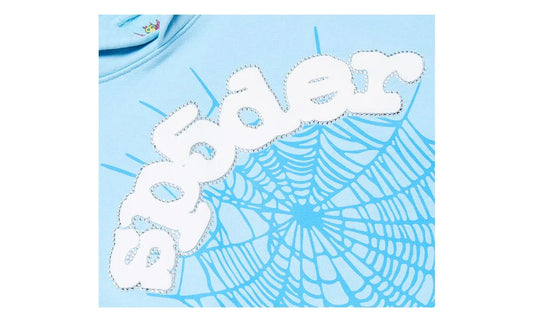 Sp5der Web Hoodie Sky Blue - SP5D-SPWHSBXX-MULTI