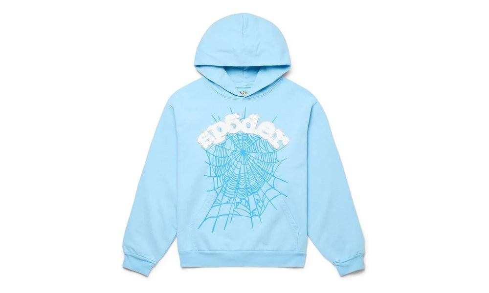 Sp5der Web Hoodie Sky Blue - SP5D-SPWHSBXX-MULTI