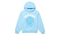 Sp5der Web Hoodie Sky Blue - SP5D-SPWHSBXX-MULTI