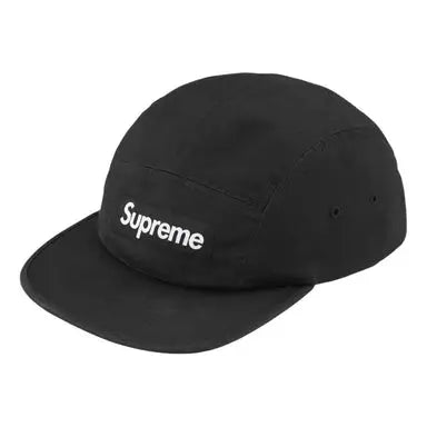 Supreme Washed Chino Twill Camp Cap (FW26) Black