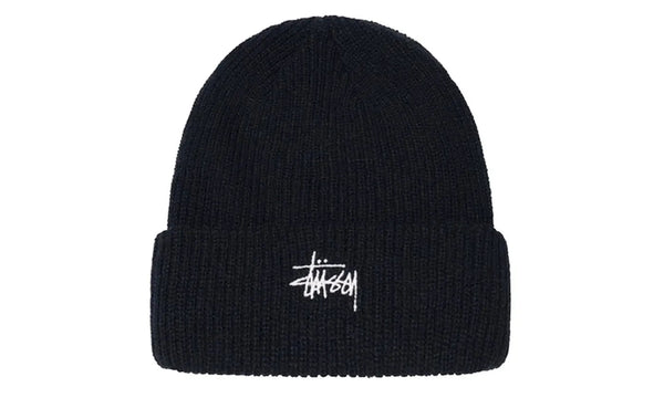 Stussy Basic Cuff Beanie Black - STUS-STBCBB-BLACK