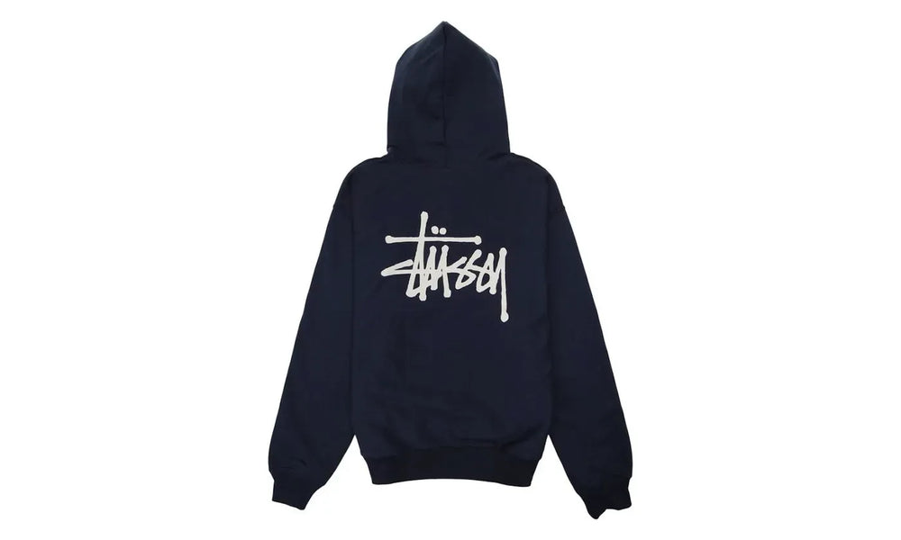 Stussy Basic Hoodie Navy/White