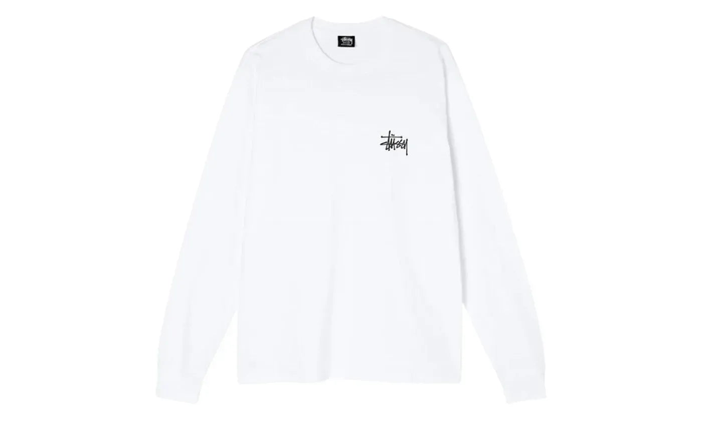 Stussy Basic Long Sleeve Tee White