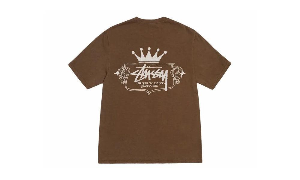 Stussy Built To Last Pigment Dyed Tee Brown - STUS-SBTLPD-BROWN