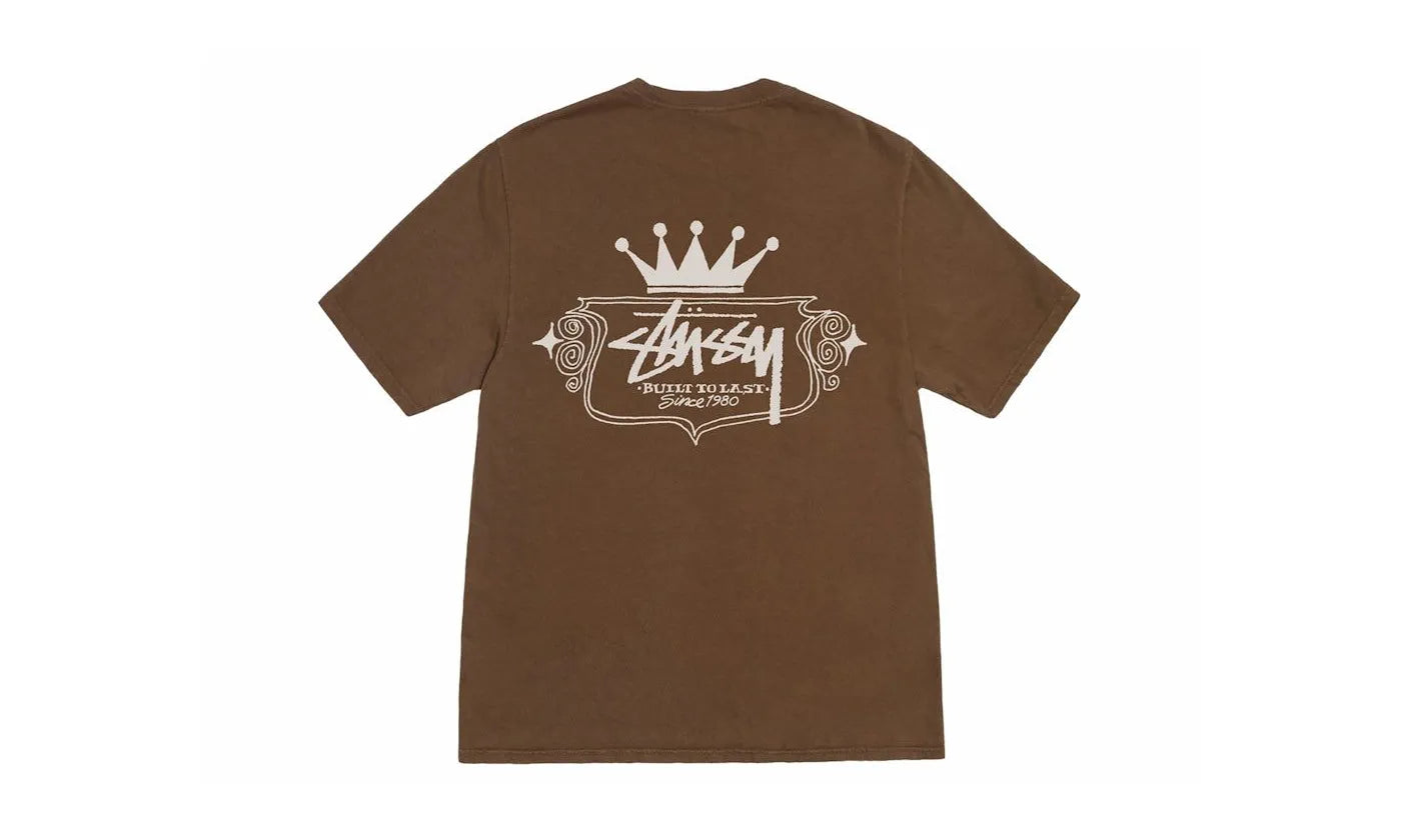 Stussy Built To Last Pigment Dyed Tee Brown - STUS-SBTLPD-BROWN