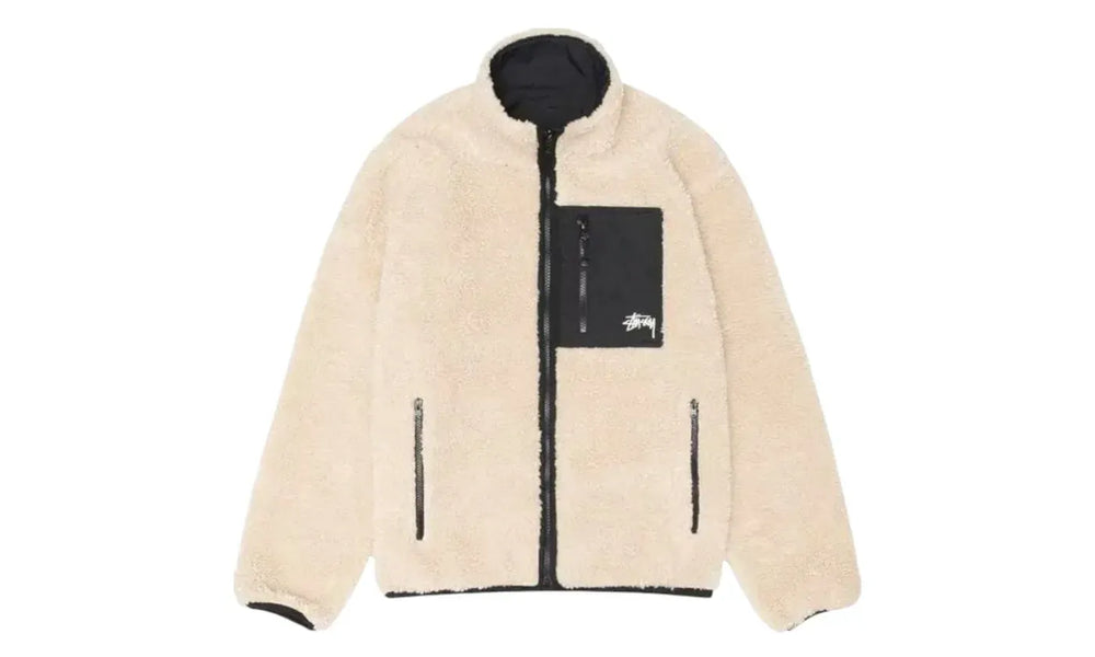 Stussy Sherpa Reversible Jacket Beige