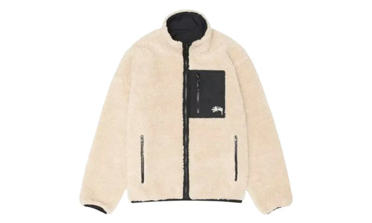 Stussy Sherpa Reversible Jacket Beige