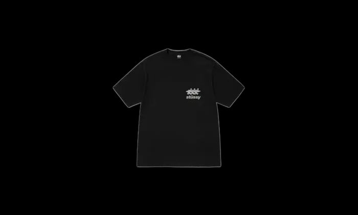 Stussy Stussy Surfwalk Tee Pigment Dyed Black - STUSSY-SRFWTPD-BLACK