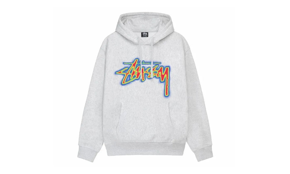 Stussy Thermal Stock Hoodie Ash Heather