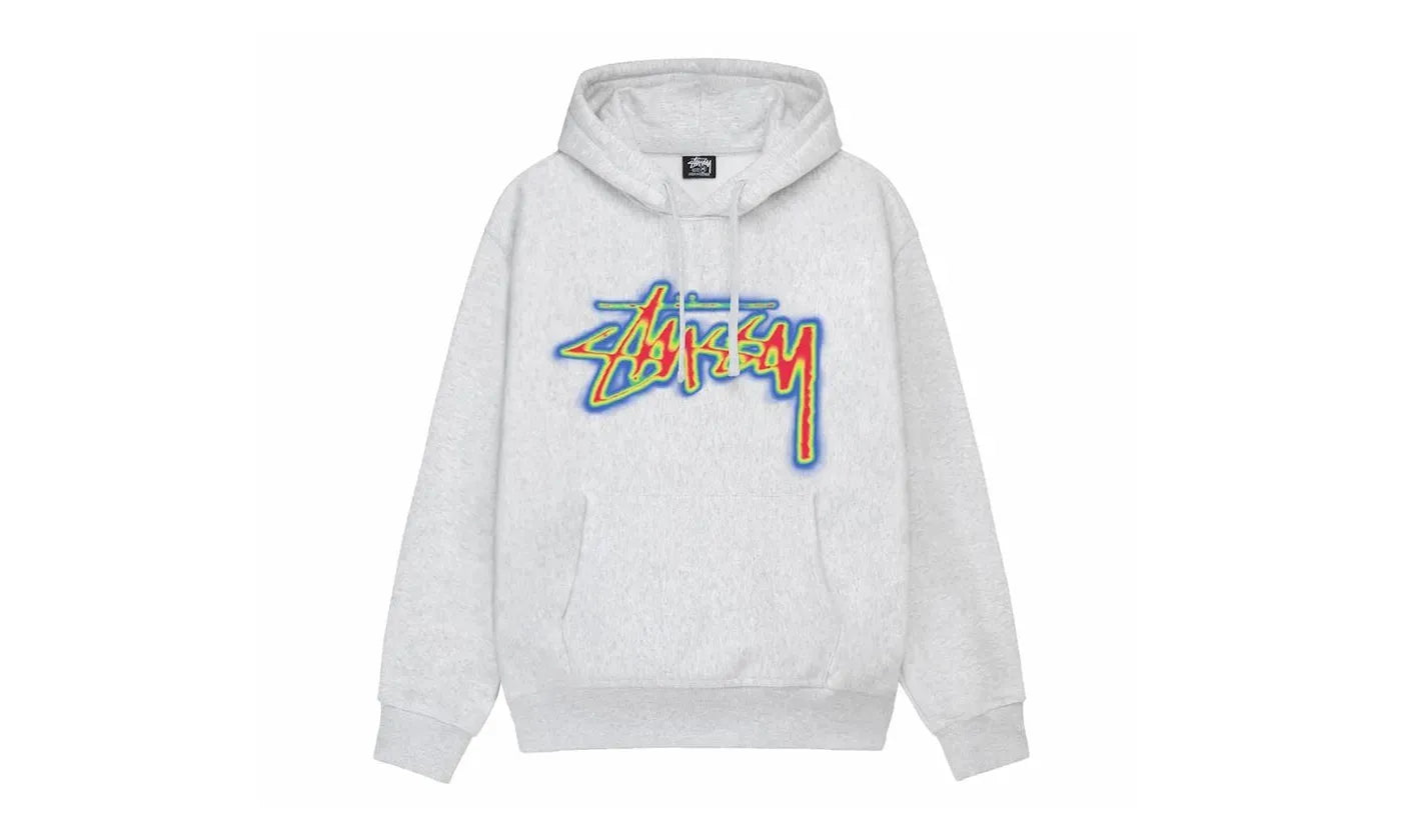 Stussy Thermal Stock Hoodie Ash Heather