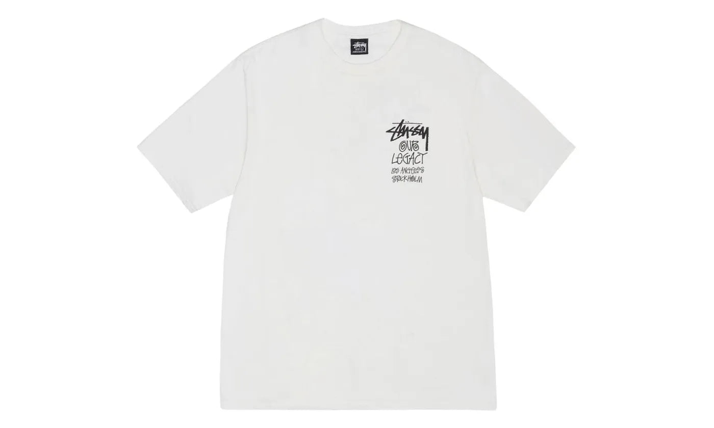 Stussy x Our Legacy Work Shop 8 Ball Yin Yang Pigment Dyed Tee Natural - STUS-SXOLWS-NATURAL