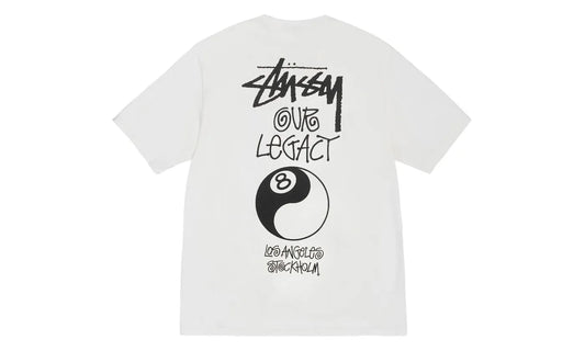 Stussy x Our Legacy Work Shop 8 Ball Yin Yang Pigment Dyed Tee Natural - STUS-SXOLWS-NATURAL