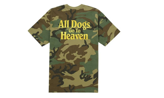 Supreme All Dogs Go To Heaven Tee Woodland Camo