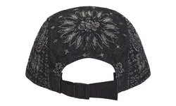 Supreme Bandana Jacquard Denim Camp Cap Black - SUPR-SBJDCC-BLACK