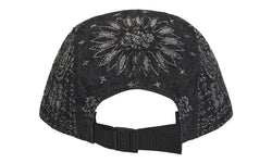 Supreme Bandana Jacquard Denim Camp Cap Black