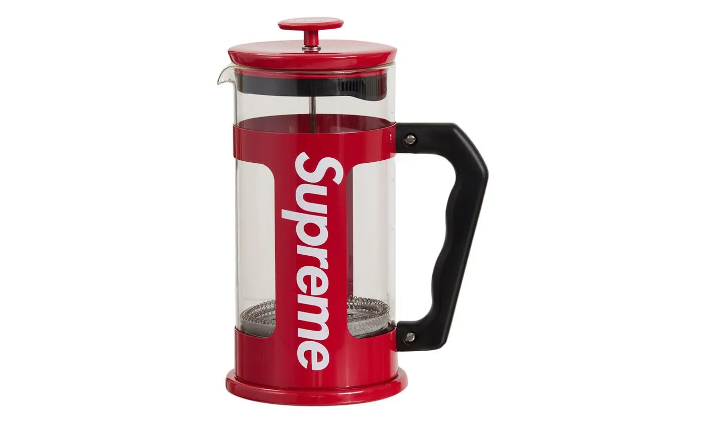 Supreme Bialetti 8 Cup French Press Red - SUPR-SB8CFP-RED