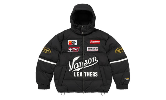 Supreme Supreme Vanson Leathers Cordura Down Jacket Black