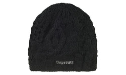 Supreme Block Knit Beanie Black - SUPR-SUBKBB-BLACK