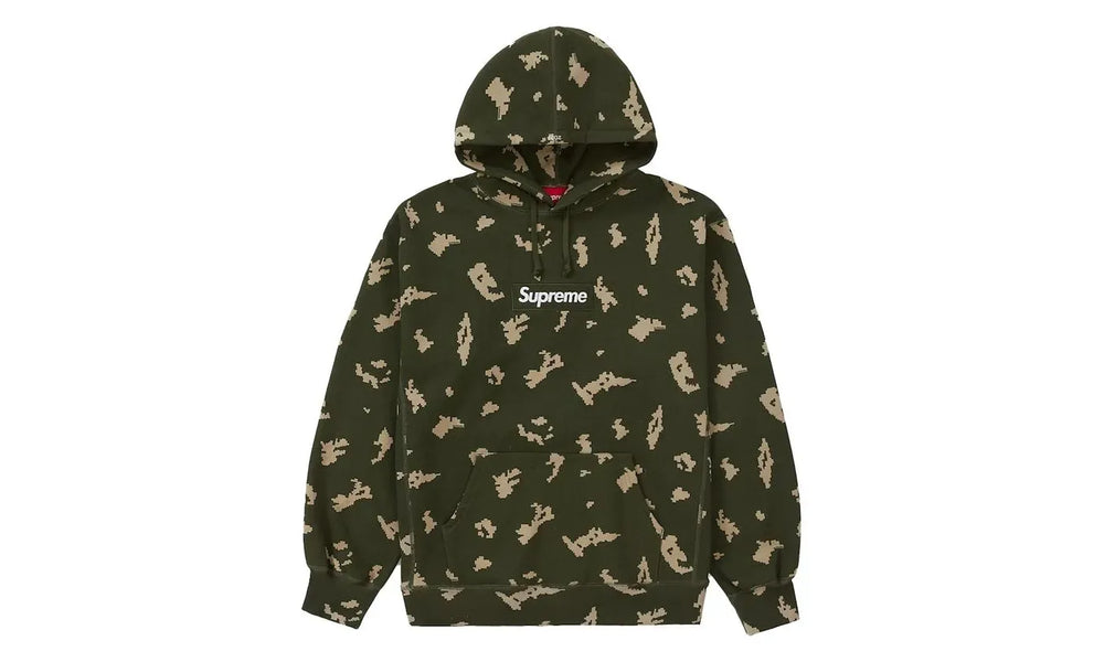 Supreme Box Logo Hooded Sweatshirt (FW21) Olive Russian Camo