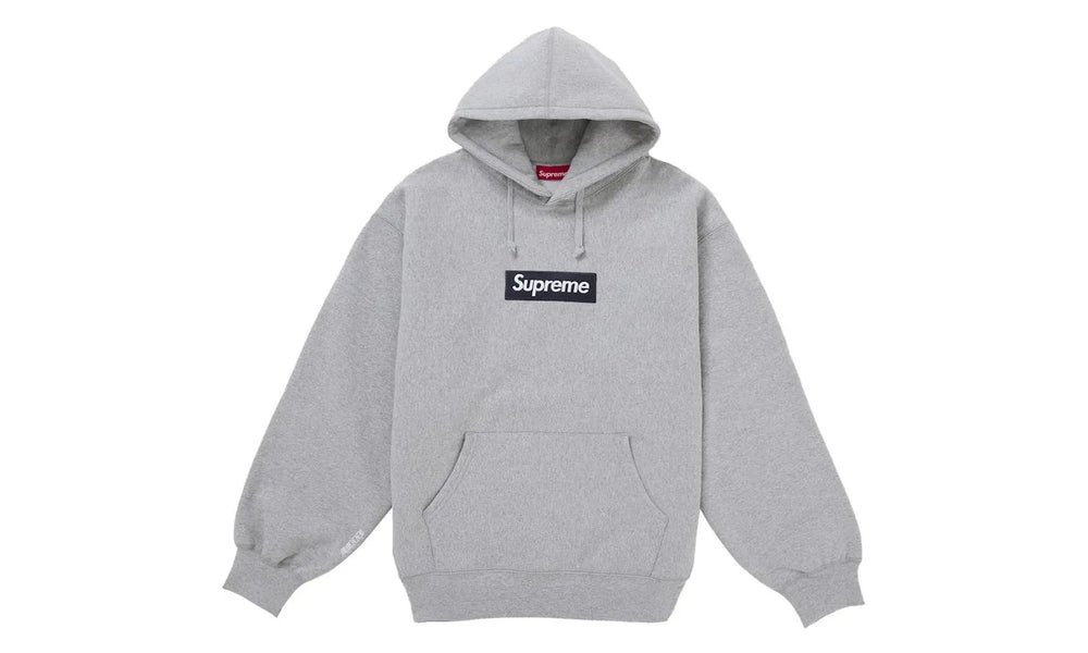 Supreme Box Logo Hooded Sweatshirt Heather Grey (FW25)  - SUPHOODGRAY25