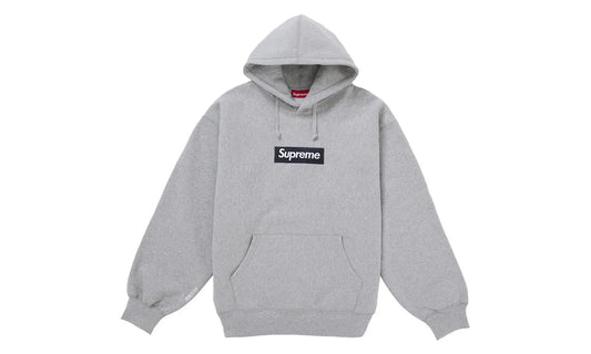 Supreme Box Logo Hooded Sweatshirt Heather Grey (FW25)  - SUPHOODGRAY25