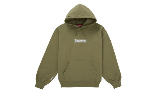 Supreme Box Logo Hooded Sweatshirt Olive (FW25) - SUPHOODOLIVE25