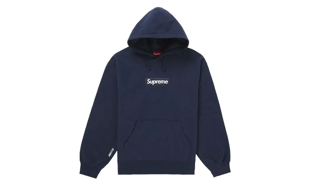 Supreme Box Logo Hooded Sweatshirt Navy (FW25) - SUPR-BOXHOD-NAVYFW25