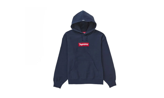 Supreme Box Logo Hooded Sweatshirt Sweatshirt (FW24) Navy - SUPR-SBLHSS-NAVY