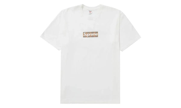 Supreme Burberry Box Logo Tee White