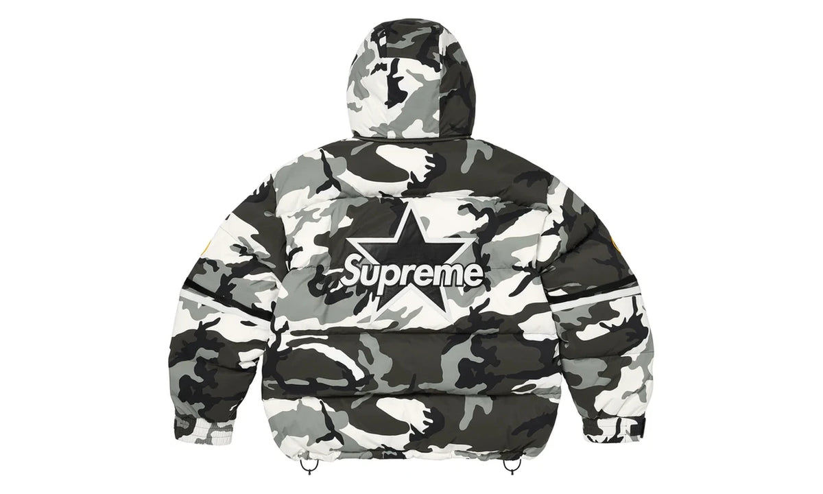 Supreme Supreme Vanson Leathers Cordura Down Jacket Snow Camo