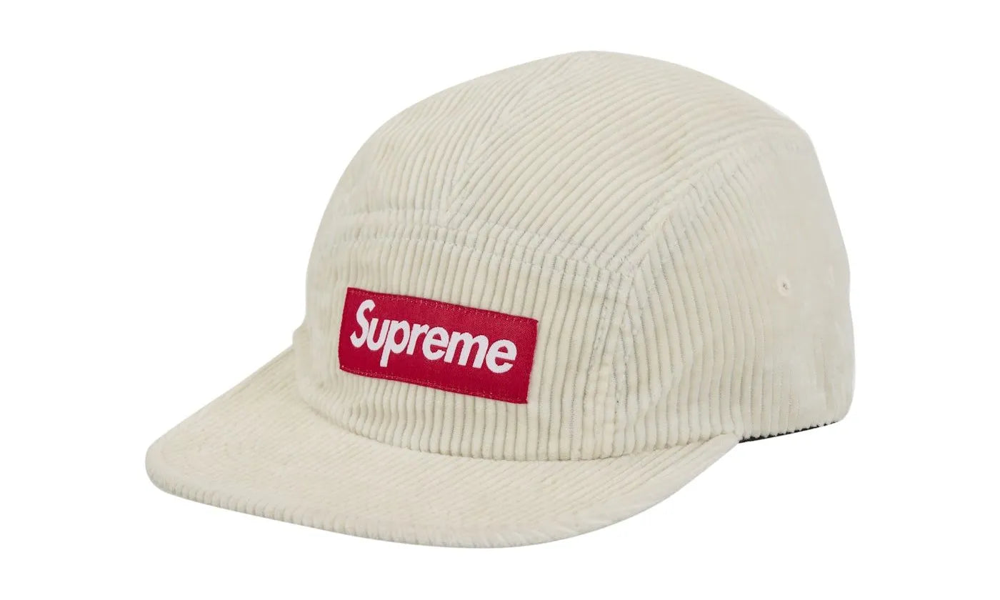 Supreme Corduroy Camp Cap White -  SUPR-SCCC-WHITE