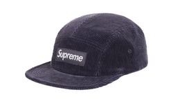 Supreme Corduroy Camp Cap (SS25) Navy - SUPR-SCCC(N-NAVY