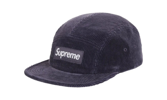 Supreme Corduroy Camp Cap (SS25) Navy - SUPR-SCCC(N-NAVY