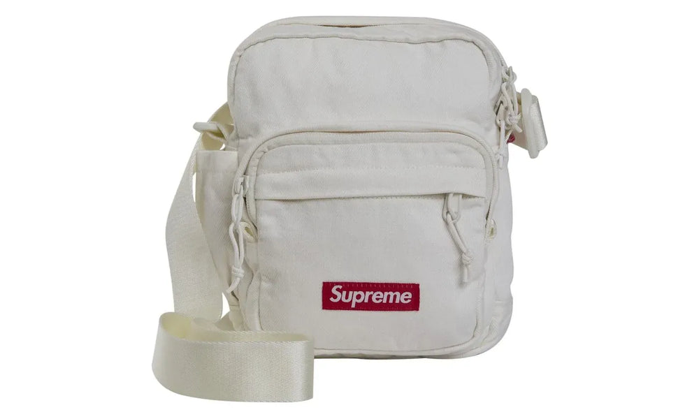Supreme Denim Shoulder Bag White