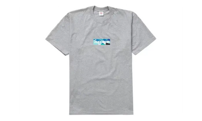 Supreme Supreme Emilio Pucci Box Logo Tee Grey Blue - SUP-EMPUBLT-GBLUE