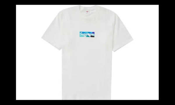 Supreme Supreme Emilio Pucci Box Logo Tee White Blue - SUP-EMPUBLT-WBLUE