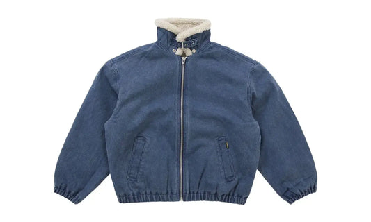 Supreme Faux Sherling Lined Bomber Jacket (FW25) Navy