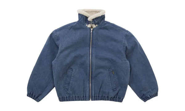 Supreme Faux Sherling Lined Bomber Jacket (FW25) Navy