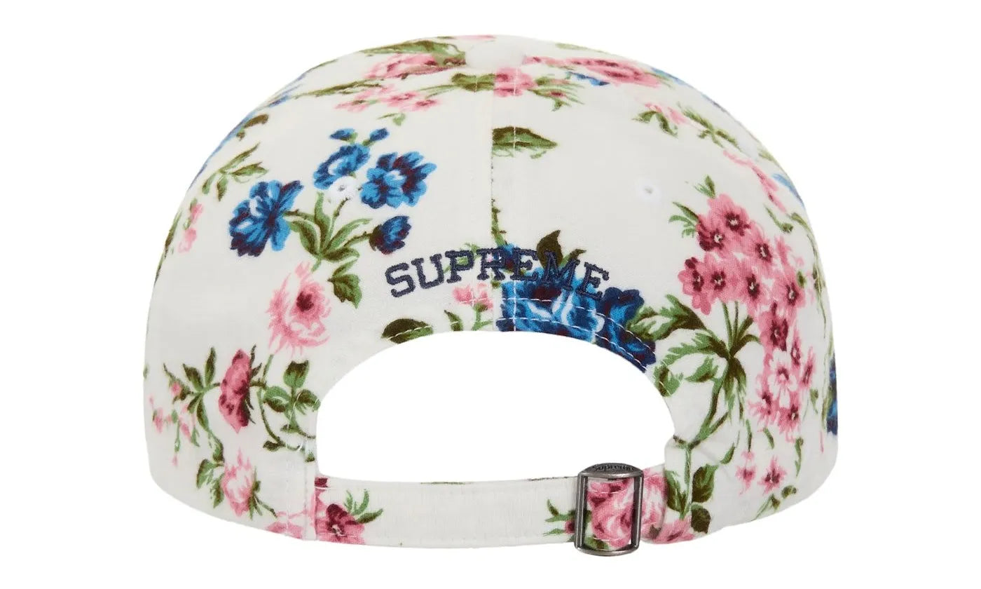 Supreme Floral Flannel 6-Panel Red - supreme-floral-flannel-6-panel-red