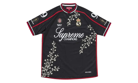 Supreme Floral Soccer Jersey Black