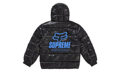 Supreme Fox Racing Shiny Down Puffer Jacket Black - Aplug