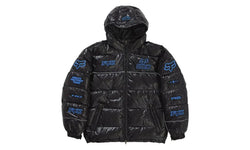 Supreme Fox Racing Shiny Down Puffer Jacket Black