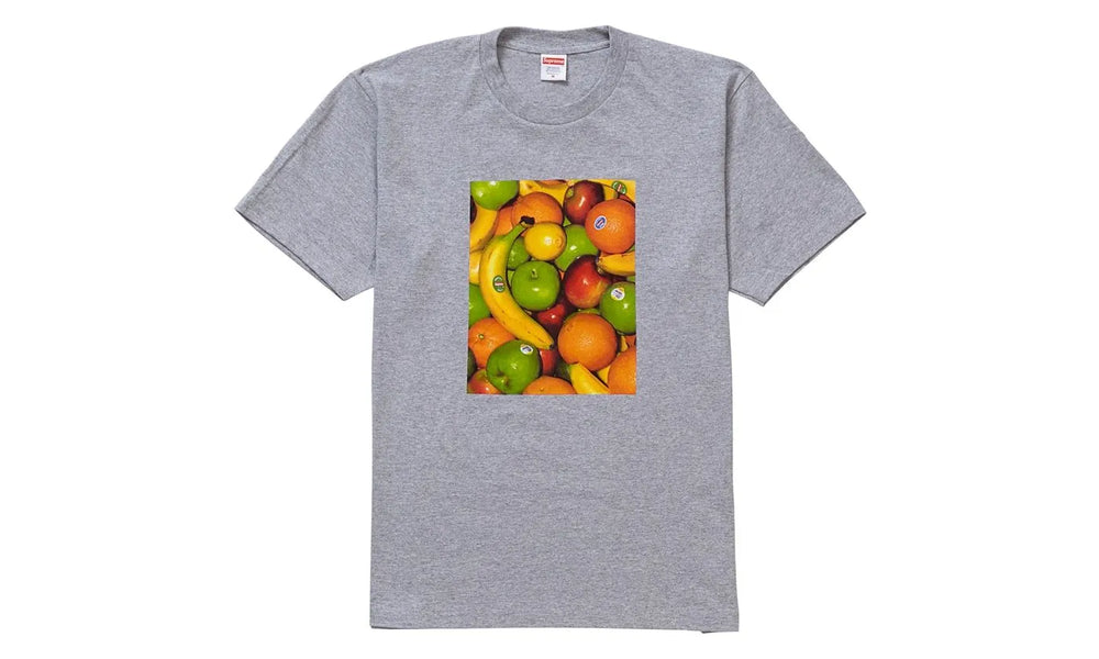 Supreme Fruit Tee Heather Grey - supreme-fruit-tee-heather-grey