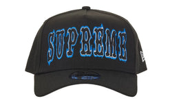 Supreme Gothic Outline Adjustable New Era 59Fifty Fitted Cap Black