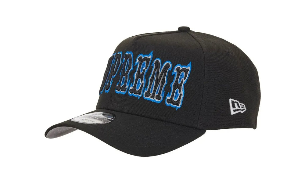 Supreme Gothic Outline Adjustable New Era 59Fifty Fitted Cap Black