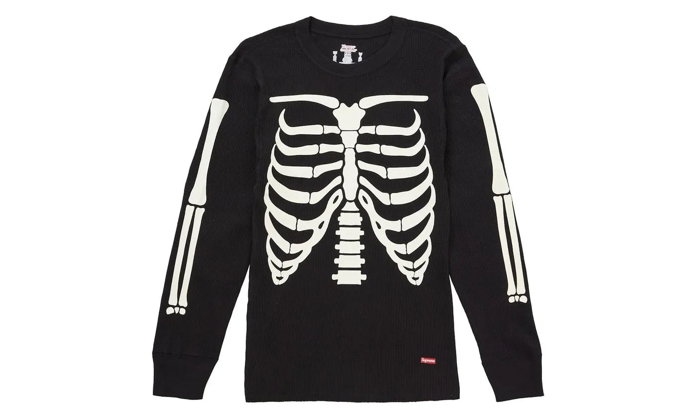 Supreme Hanes Bones Thermal Crew FW25 (1 Pack) Black - SUPR-SHBTCF(B-MULTI