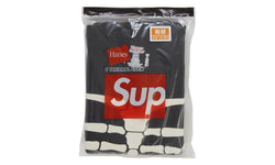 Supreme Hanes Bones Thermal Crew FW25 (1 Pack) Black - SUPR-SHBTCF(B-MULTI