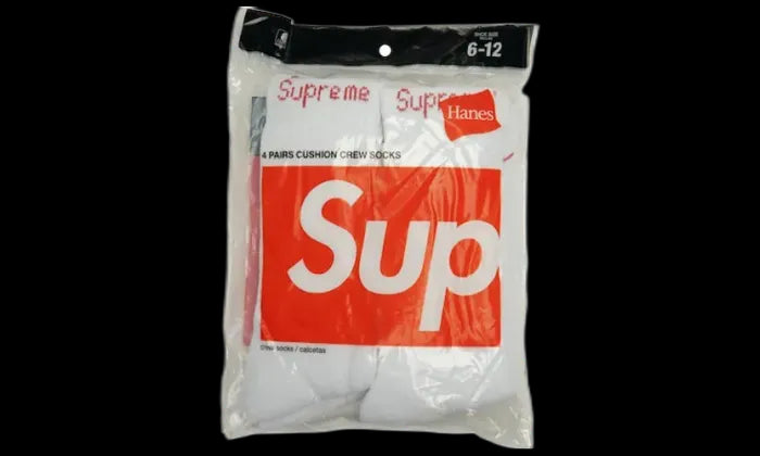 Supreme Supreme Hanes Socks White - SUP-HC4S-WHITE